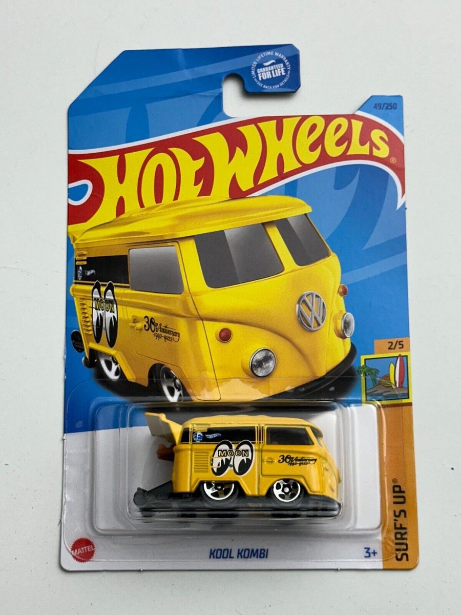 Hot Wheels KOOL KOMBI 47 250 YELLOW 1:64 HW SURF'S UP!