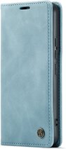 CaseMania Bookcase hoesje geschikt voor Samsung Galaxy A15 - Effen Aqua - Kunstleer