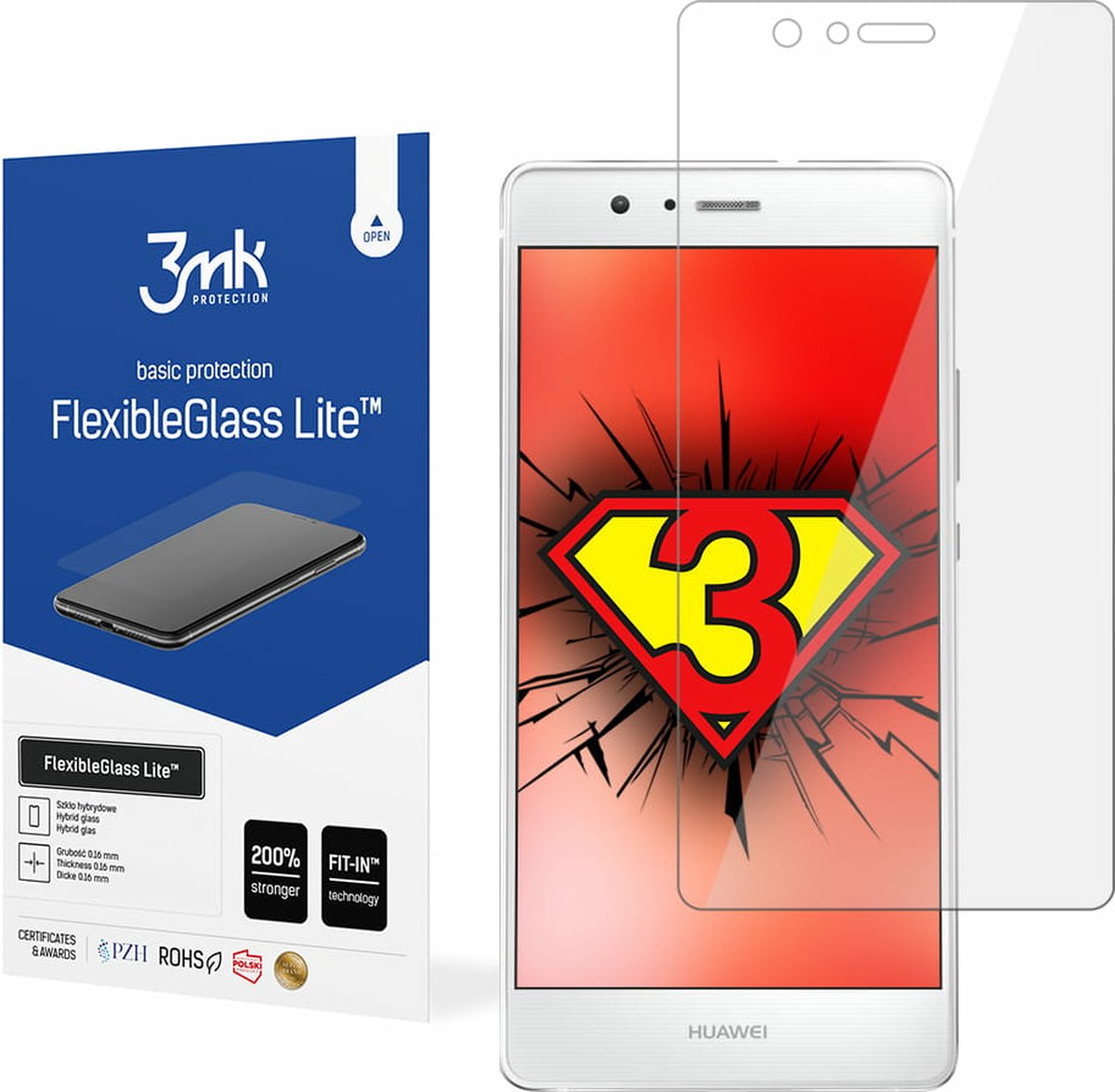 Huawei P9 Lite - 3mk FlexibleGlass Lite