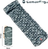 Luchtbed - Inbouw pomp - Camping slapen - 190x58x5 - Camouflage