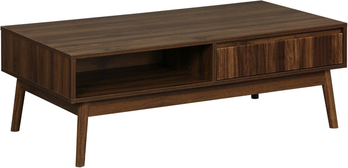 sweeek Salontafel, linear, l 110 x b 59 x h 39cm Donker hout