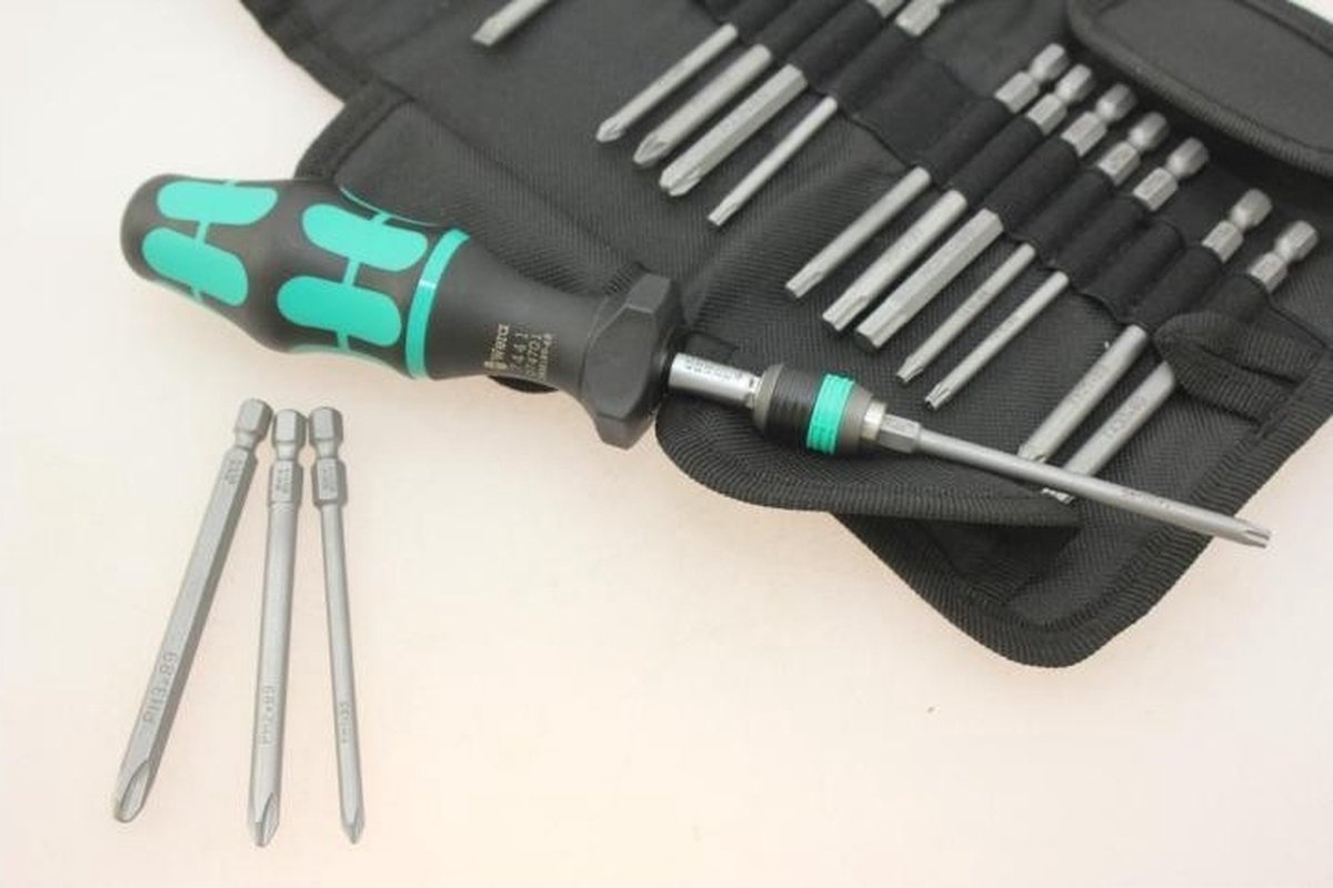 Wera Kraftform Kompakt 60 Torque 1,2 - 3,0 Nm, 17-delig - 05059293001 - 4013288169624 in Gereedschap / Merken / Wera gereedschap / Kraftform Kompakt