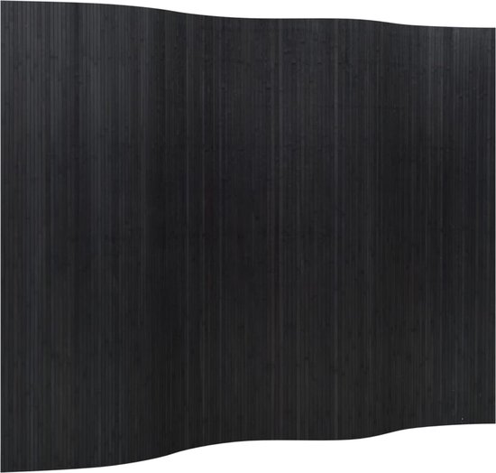 vidaXL - Kamerscherm - 165x250 - cm - bamboe - zwart