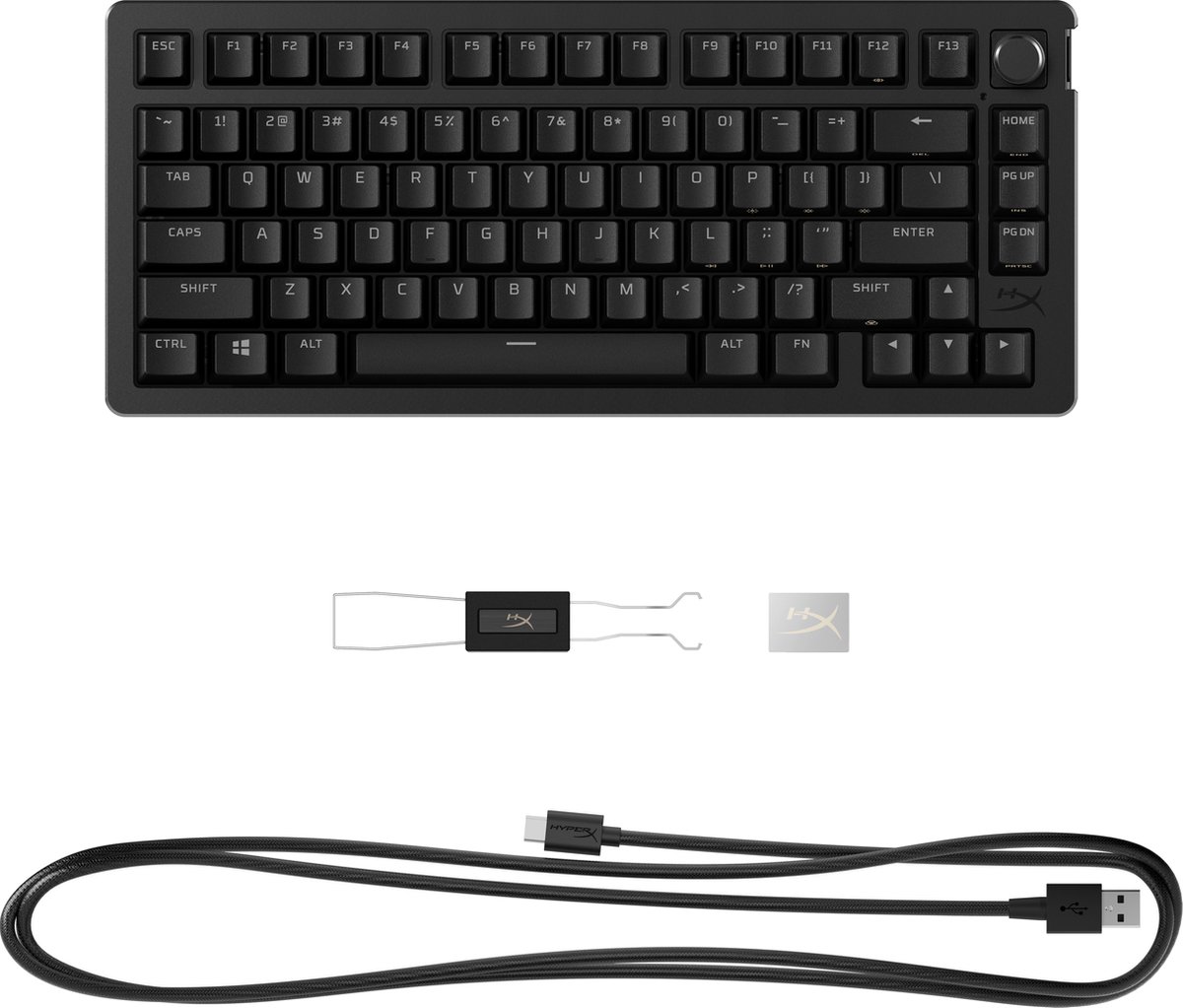 HyperX Alloy Rise 75 - Compact Mechanisch Toetsenbord met Hot-Swap thumbnail 6