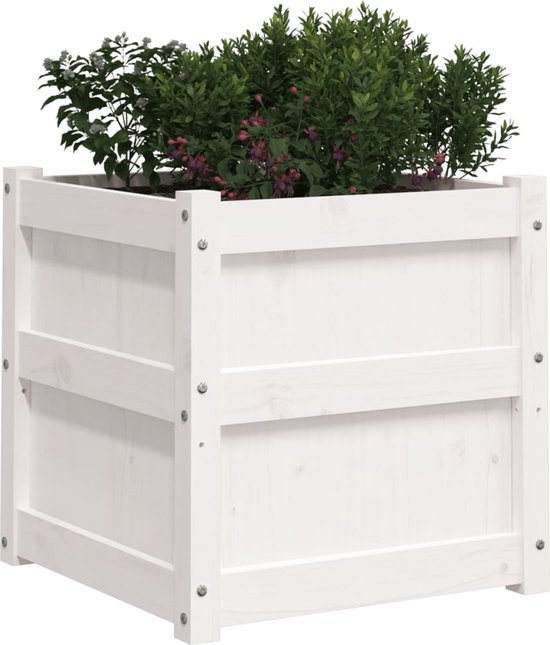vidaXL Plantenbak 200x50x50 cm massief grenenhout honingbruin