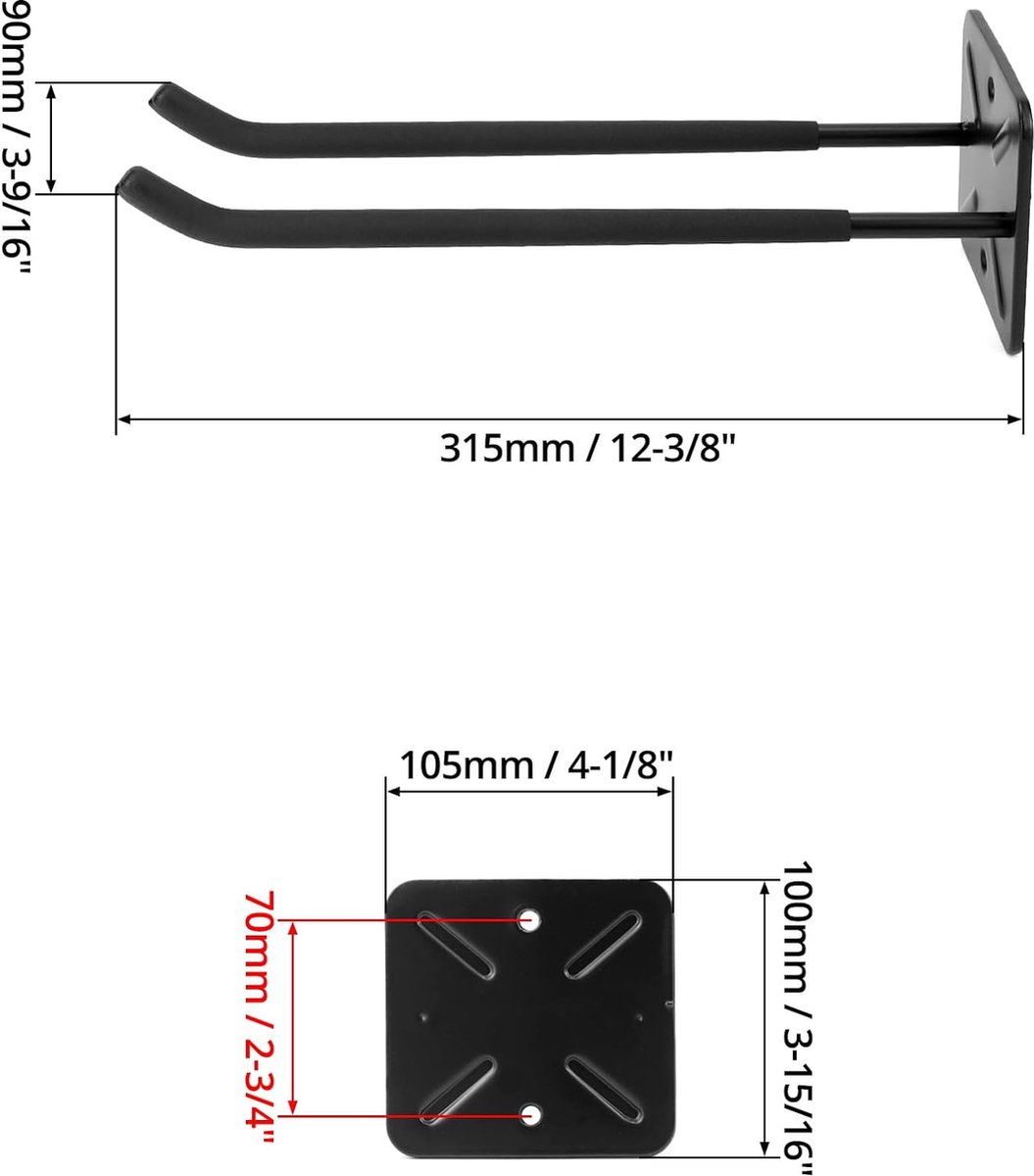10 x HEAVY DUTY 1 GAT FOTOHAKEN - OPHANGHAAK