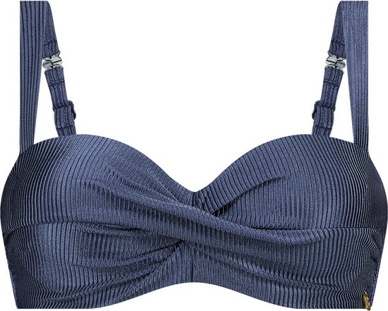 Ten Cate - Twisted Bikini Top Shiny Indigo - Blauw