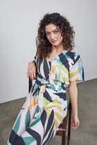 DIDI Dames Dress Gentle in Light green with Willow print maat 48
