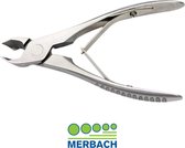 Merbach Kopknipper, eenzijdig, opgelegd model met dubbele veer zonder sluiting. Lengte 12,5 cm.- 20 x 1 stuks voordeelverpakking