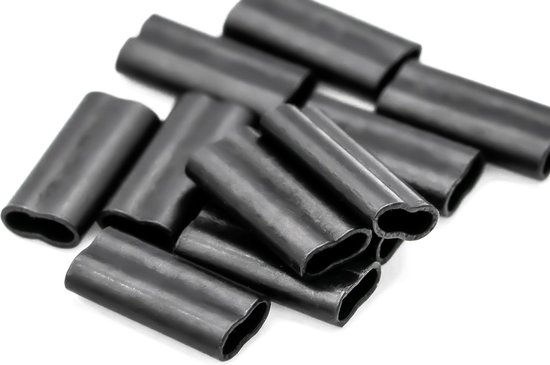 Korda Krimps 50pcs - dubbele buis - voor stijf materiaal - 0.6mm en 0.7mm van Merkloos — afbeelding 5