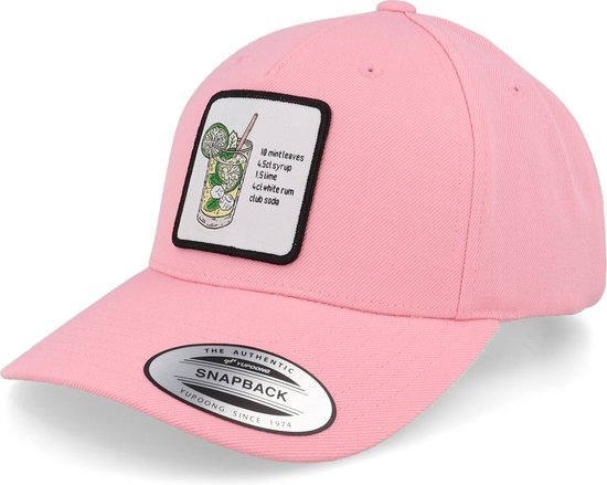 Hatstore- Mojito Drink Patch Pink Adjustable - Iconic Cap