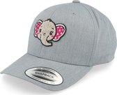 Hatstore- Kids Cute Elephant Chenille Heather Grey Adjustable - Kiddo Cap Cap