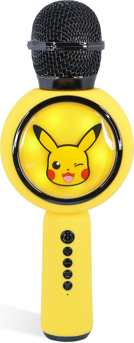 Pokémon - draadloze karaoke microfoon voor kinderen - oplichtend LED display - speaker - stemvervorming