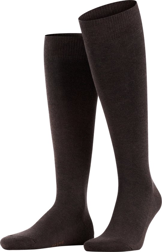 FALKE Family chaussettes hautes pour hommes - marron foncé - Taille: 43-46