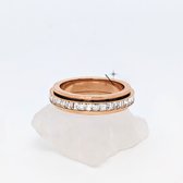 Luminora Elevate Ring Roségoud - Fidget Ring Diamanten - Anxiety Ring - Stress Ring - Anti Stress Ring - Spinner Ring - Spinning Ring - Draai Ring - Maat 60 | ⌀ 19.0 - Wellness Sieraden