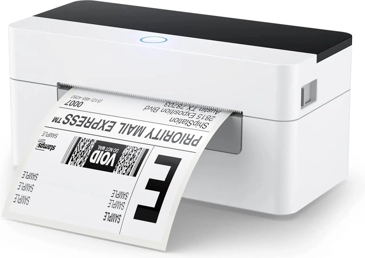 Labelprinter - Labelmaker - Labelprinters - Label Printer - Met Bluetooth - Barcode Printer - Geschikt Voor Mac Windows Android - Wit