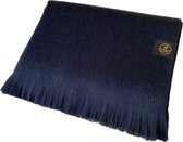 Alpaca D'Luxe Sjaal - Marineblauw - Scarf - Blue - Sjaal van alpacawol - Zacht en van Kwaliteit - Luxe cadeau - Handgemaakte sjaal - Dames - Heren - Sjaal voor zakenvrouw outfit - Sjaal voor zakenman outfit - Zakelijk - Nekwarmer - Écharpe - Elegant