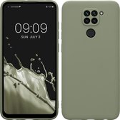 kwmobile coque de téléphone adaptée à Xiaomi Redmi Note 9 - Coque pour smartphone - Découpe précise pour appareil photo - En gris-vert