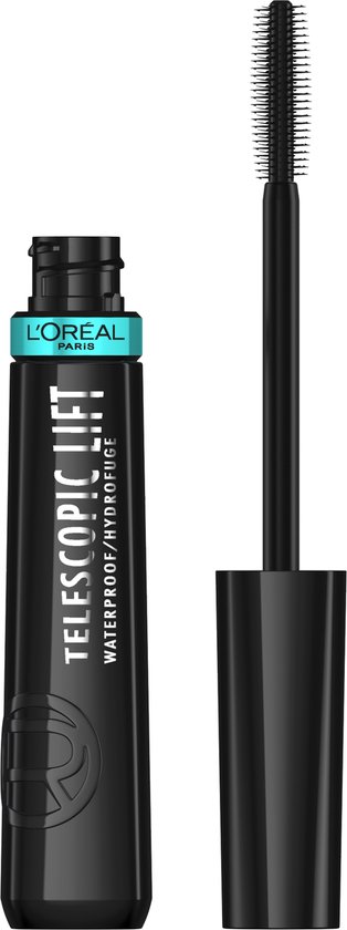 L'Oréal Paris Telescopic Lift Mascara Waterproof - Lange, gelifte wimpers en volume +5mm - Verrijkt met ceramidencomplex - Zwart - 9,9ML