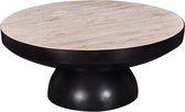 Moods - Salontafel Travertine - 89 cm - Zwart