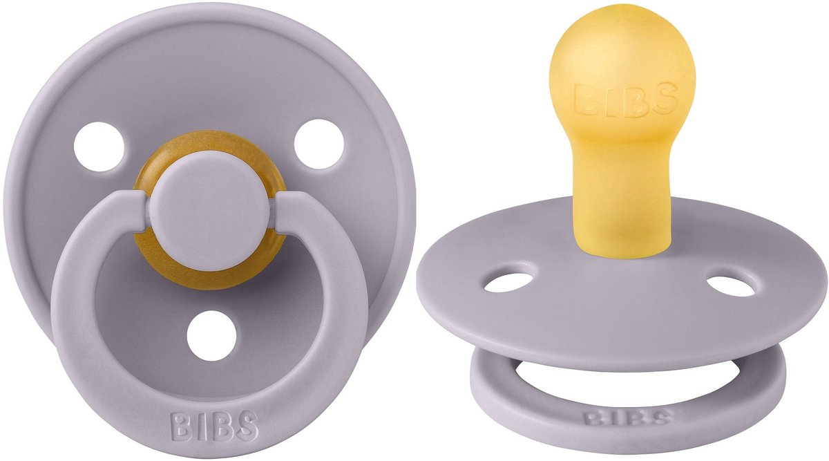 Goedkoopste BiBs Fopspeen - Rond - 6-18 Mnd - Fossil Grey