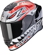 Scorpion Exo R1 Evo Air Zaccone Silver-Black-Red XS - Maat XS - Helm