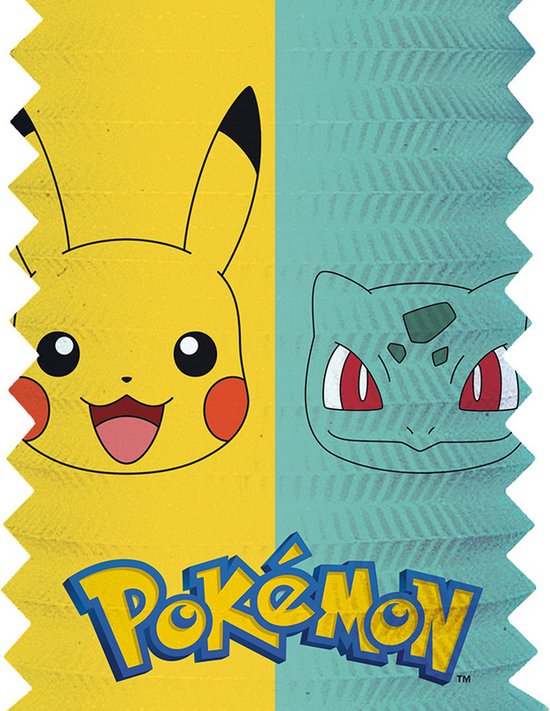 Amscan Pokemon trek lampion - 28 cm - multi kleuren - papier van Amscan — afbeelding 2