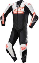 Alpinestars Missile V2 Ward 1Pc Leather Suit Black White Red Fluo 48 - Maat - Racepak