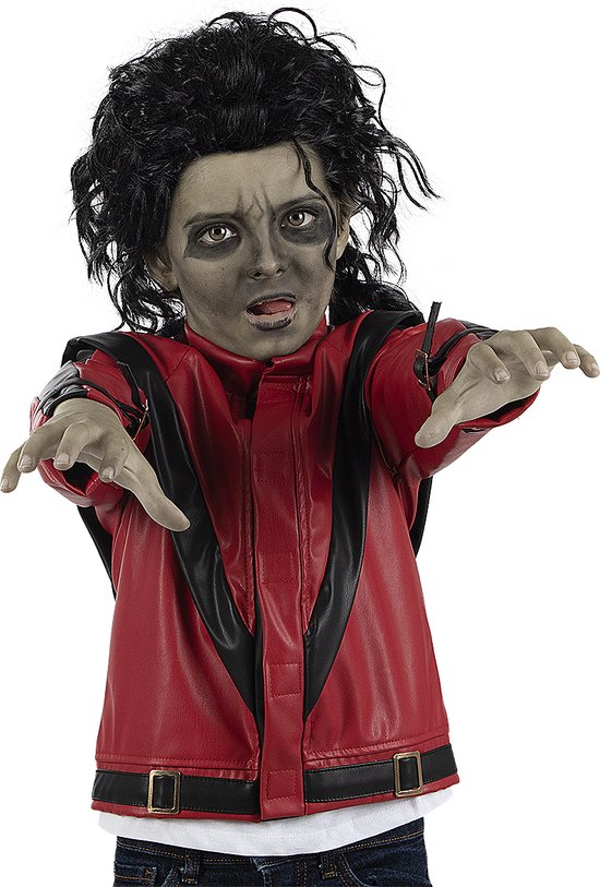 MERCH ATTIRE MJ Thriller Wit Faux Lederen Jas Thrilled Concert Cosplay Halloween Kostuum, Kunstleer - Witte jas, M MERCH ATTIRE MJ Thriller Wit Faux Lederen Jas Thrilled Concert Cosplay Halloween Kostuum, Kunstleer - Witte jas, M