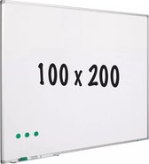 Whiteboard geëmailleerd staal Marian - Wit - Magnetisch - 100x200cm