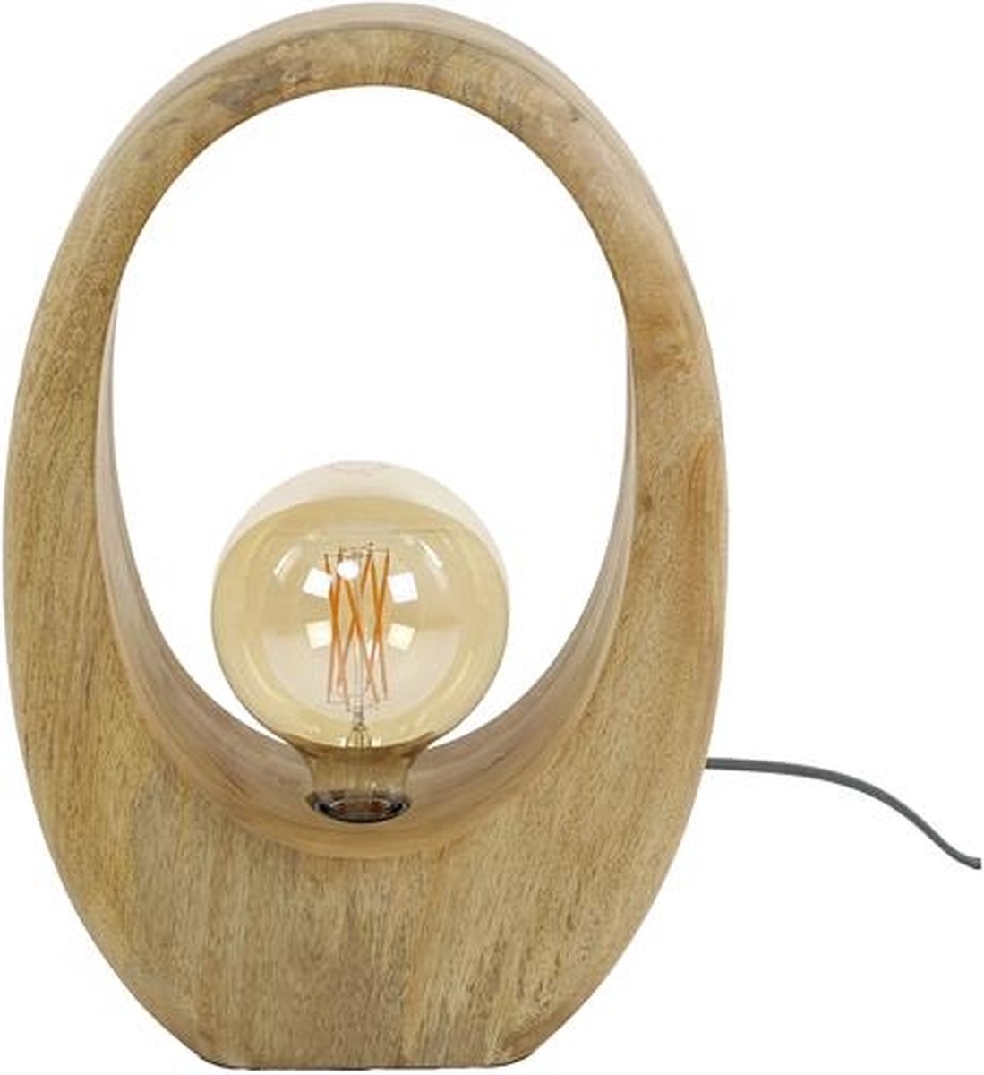 Giga Meubel Tafellamp Arch Wood L - Mangohout - 1-Lichts - 30x13x43cm