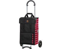 Andersen SHOPPER MANUFAKTUR Boodschappentrolley Scala Shopper Jella Red Zwart 101cm