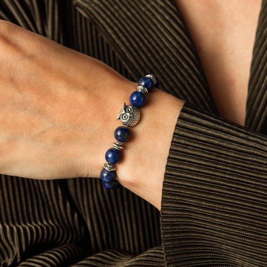 Zentana Balans Armband Uil - Lapis Lazuli - Wijsheid