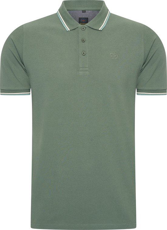Mario Russo Polo shirt Edward - Polo Shirt Heren - Poloshirts heren - Katoen - Eend Groen