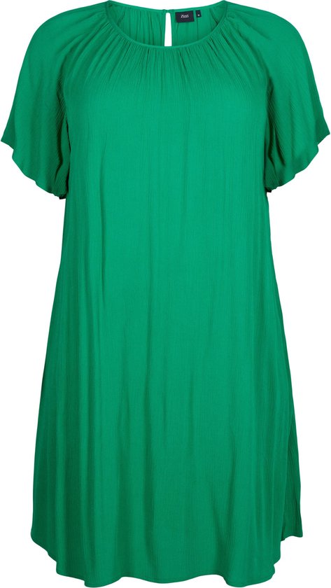 ZIZZI EROSE, S/ S, ABK DRESS Robe Femme - Vert - Taille XXL (58-60)