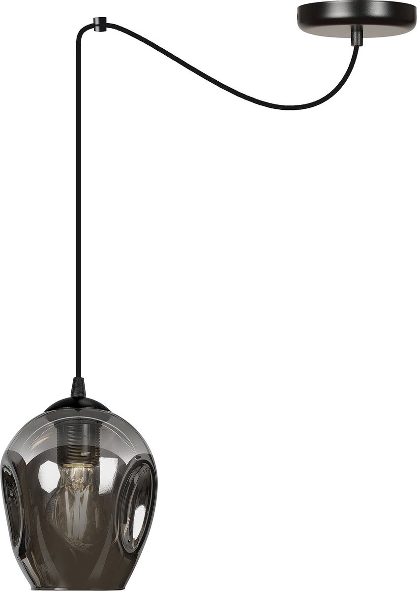 Emibig Malmo 1L pendel gefumeerd E27 decentraliseerbaar - Perfecte verlichting voor elke ruimte