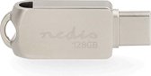 Nedis Flash Drive - 128 GB - USB-A / USB-C - Leessnelheid: 110 MB/s - Schrijfsnelheid: 30 MB/s