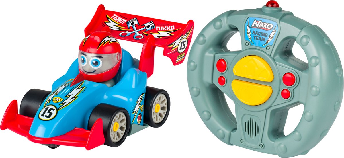 NIKKO rc my first : little racer - peuter race auto - bestuurbare rc auto - bestuurbare speelgoedauto voor kinderen vanaf 2 jaar