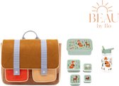 BEAU by Bo Sticky lemon boekentas + A little lovely company back to school set Bosvriendjes
