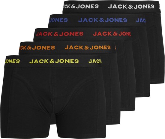 JACK & JONES Jacblack friday trunks (5-pack) - heren boxers - zwart - Maat: S