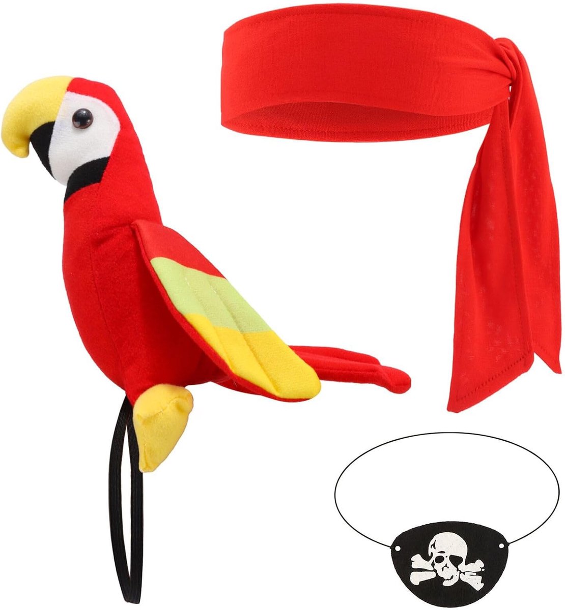 3 stuks piratenkostuum dames, Halloween kostuum dames