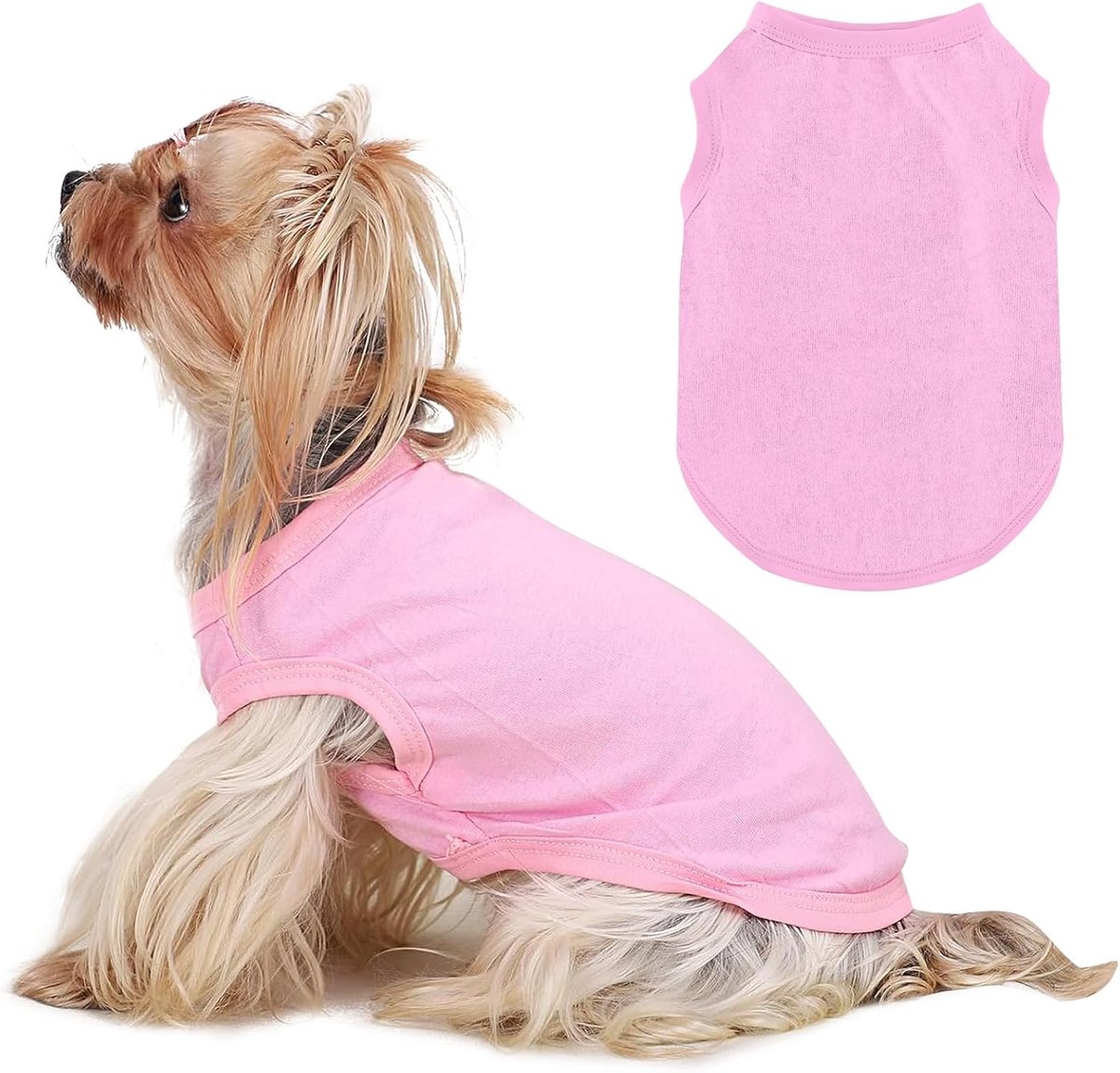 Koelvest voor honden, koelvest voor honden, koel en comfortabel voor de zomer, geschikt voor kleine en middelgrote honden, roze, XL