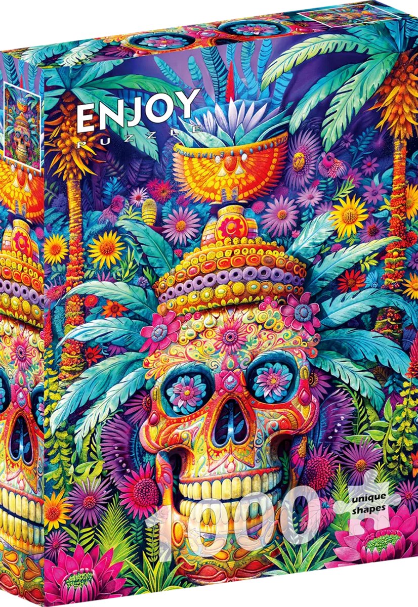 Enjoy Puzzle legpuzzel Jungle Skull 1000 stukjes volwassenen.