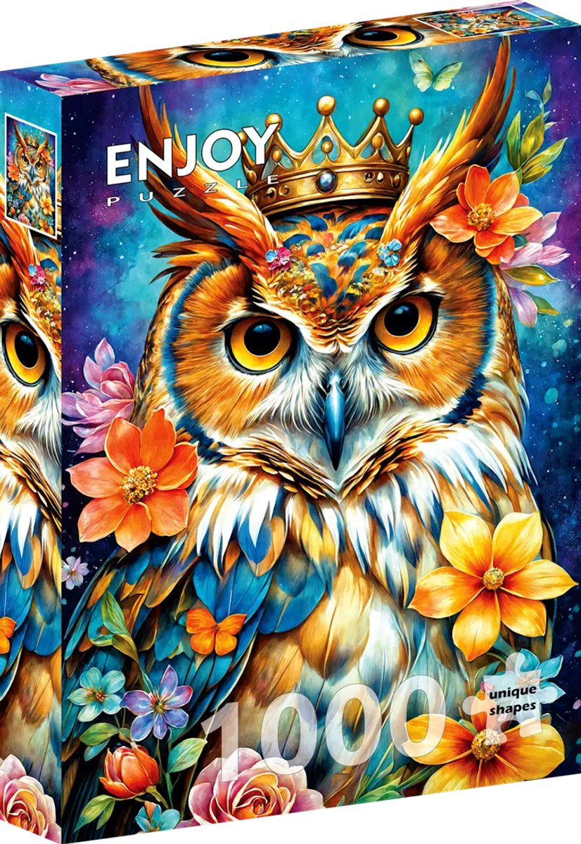 Enjoy Puzzle legpuzzel Royal Owl 1000 stukjes dieren volwassenen.