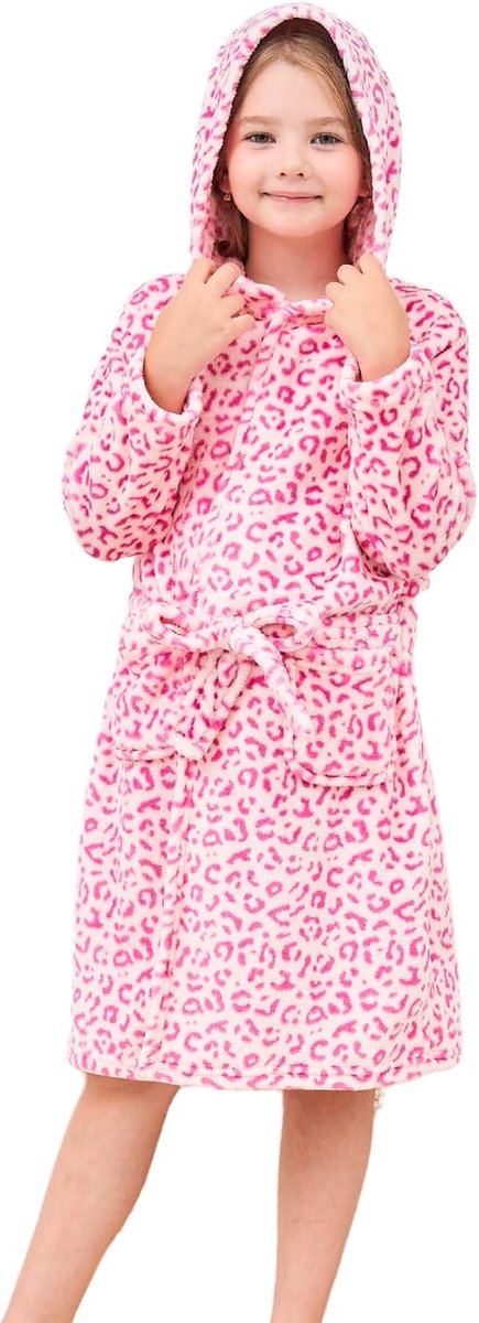 Zachte Badjas met Capuchon Fleece Badjas Nachtkleding Kinderen