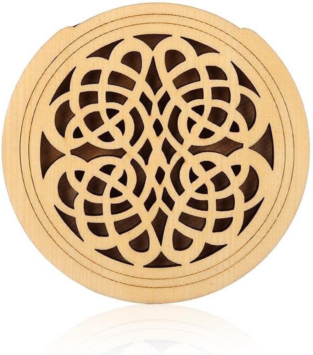 Gitaar soundhole cover geluidsgatafdekking, hout + spons, gitaarafdekking voor akoestische klassieke gitaar 41 inch