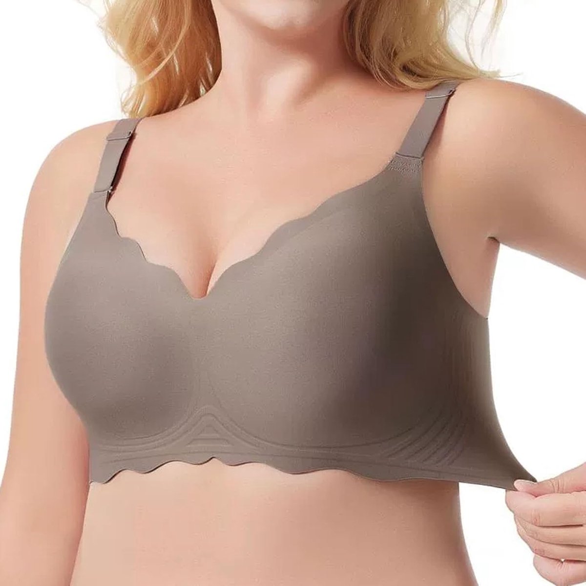 BH zonder beugel dames bralette bustier naadloos comfort zachte beha gevoerd grote maten onzichtbaar dagelijks ondersteuning A121