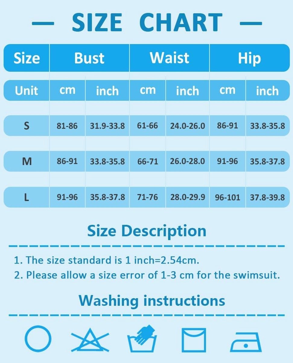 Badpak voor dames, push-up beha, tweedelig, verstelbaar, hoge taille, push-up