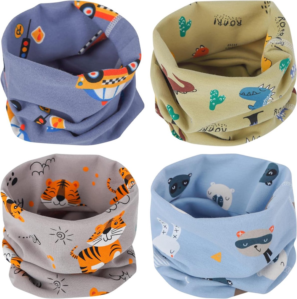 Sjaals Kinderen Baby Nekwarmer Kinderen Nekwarmer Knip Sjaals voor Meisjes Jongens Sjaal Kind Katoenen Halsdoek Winter Katoenen Halsdoek voor Kinderen