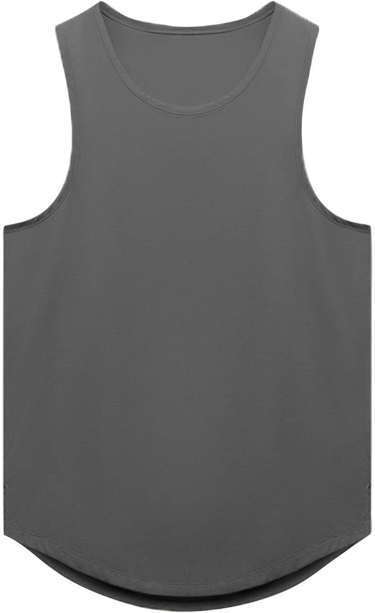 Trainingsvest voor heren, sneldrogend, effen, voor fitness